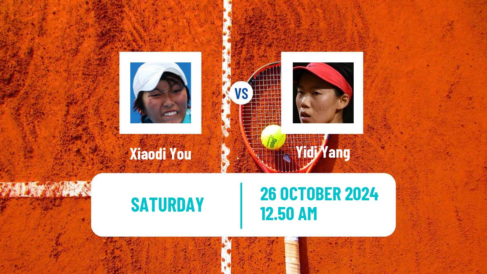 Tennis WTA Jiujiang Xiaodi You - Yidi Yang