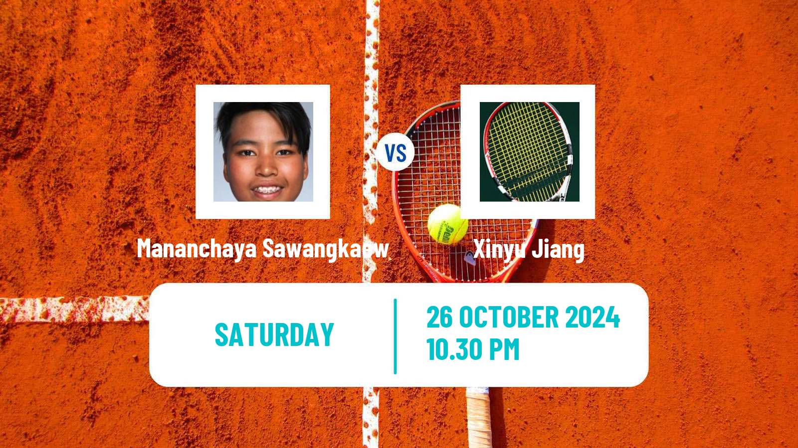 Tennis WTA Jiujiang Mananchaya Sawangkaew - Xinyu Jiang