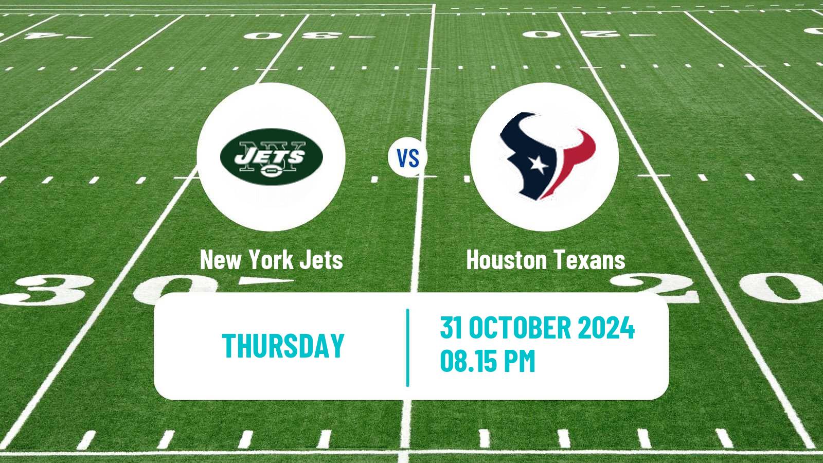 American football NFL New York Jets - Houston Texans