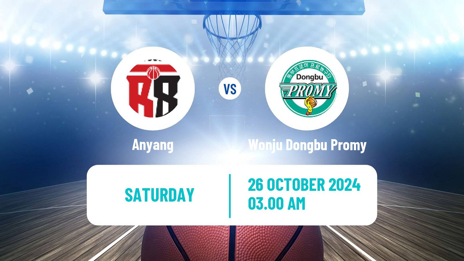 Basketball KBL Anyang - Wonju Dongbu Promy