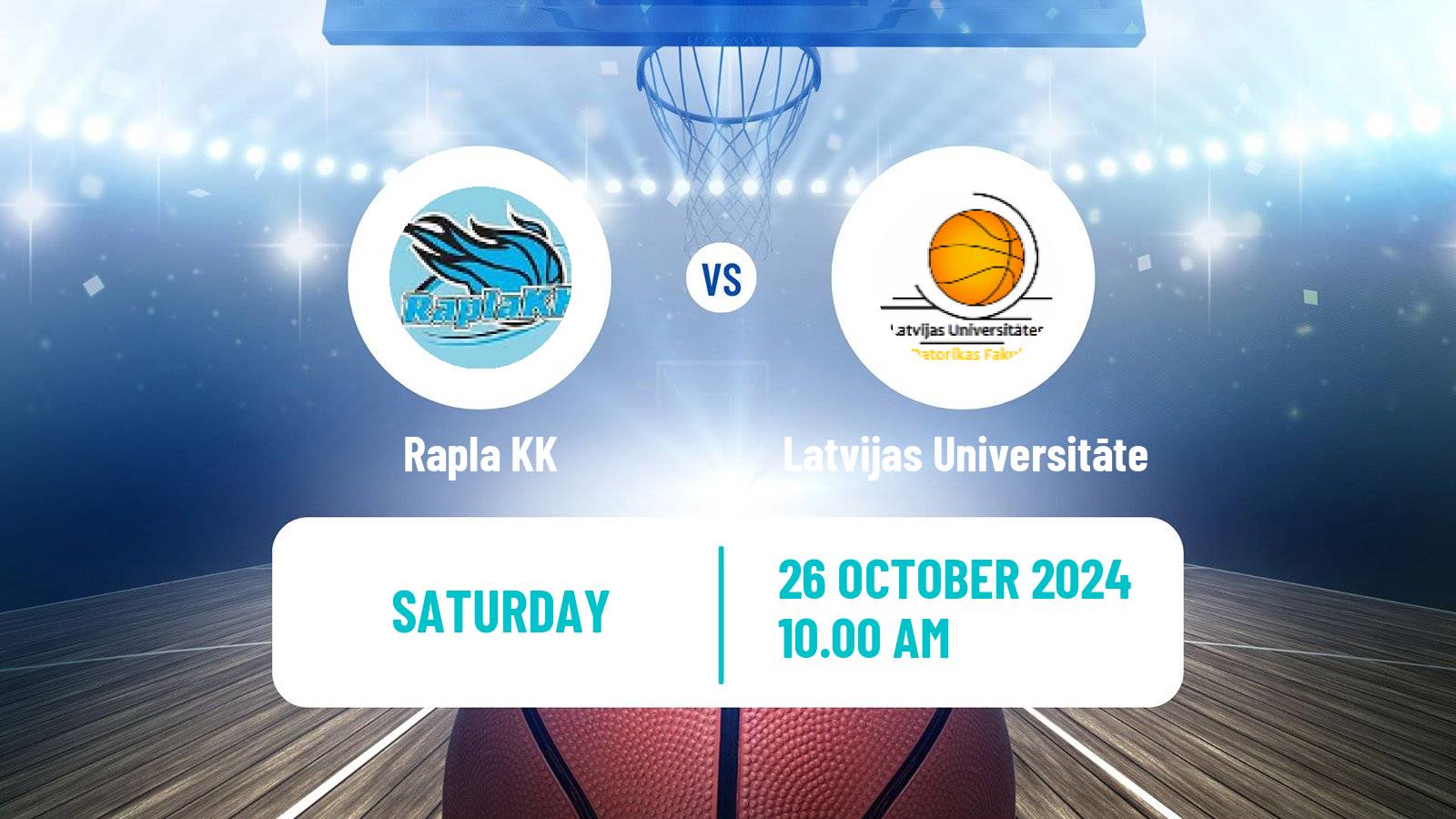 Basketball Estonian–Latvian Basketball League Rapla - Latvijas Universitāte