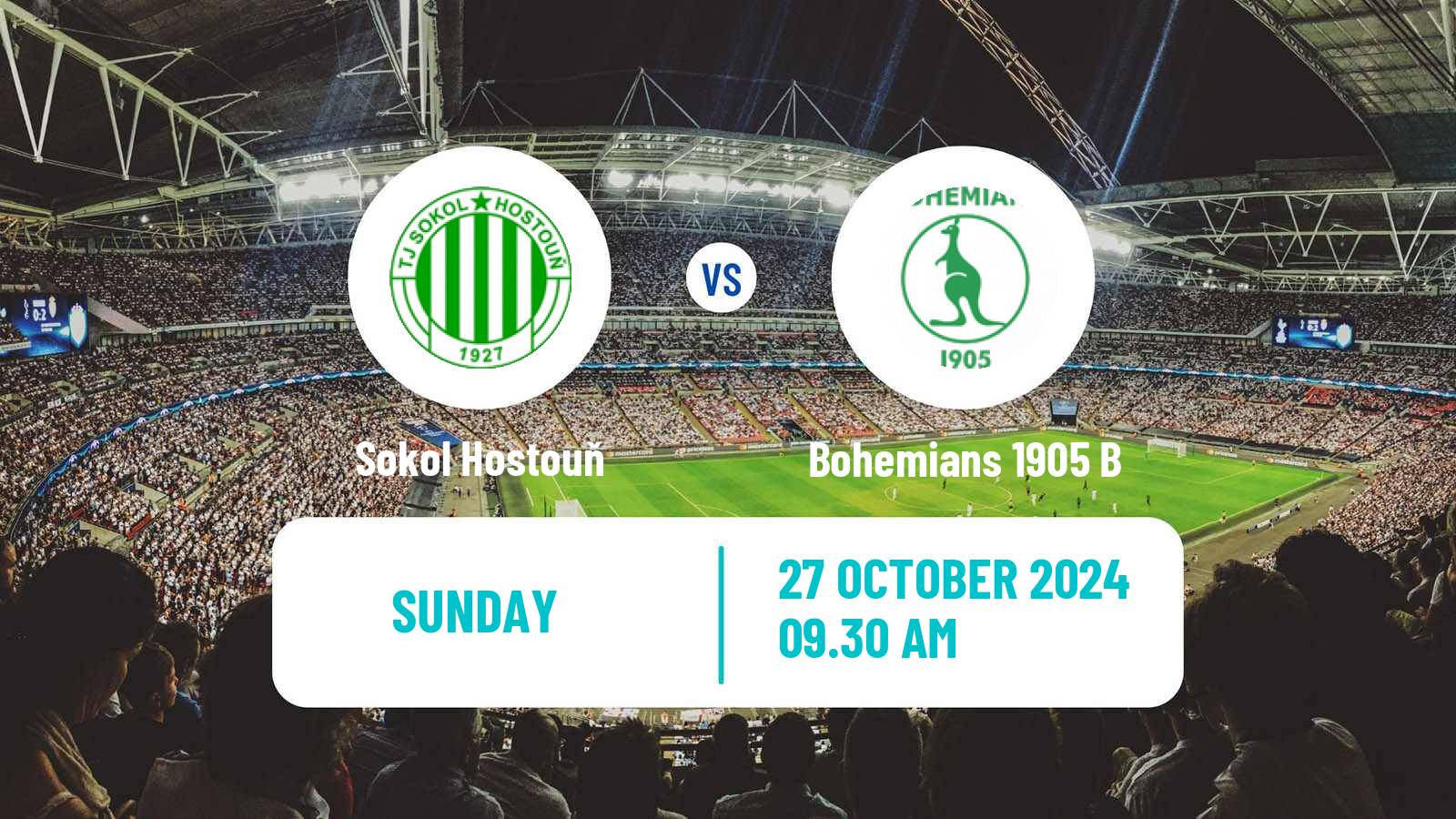 Soccer Czech CFL Group A Sokol Hostouň - Bohemians 1905 B