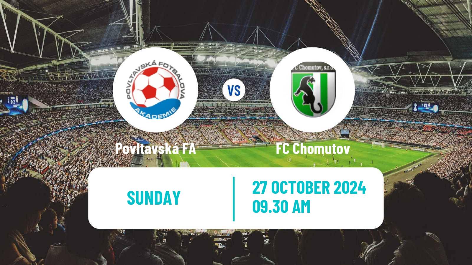 Soccer Czech CFL Group A Povltavská FA - Chomutov