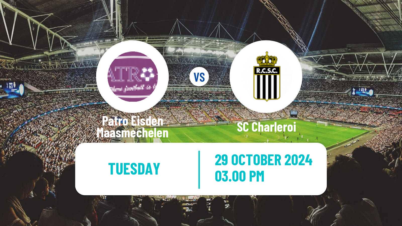 Soccer Belgian Cup Patro Eisden Maasmechelen - Charleroi