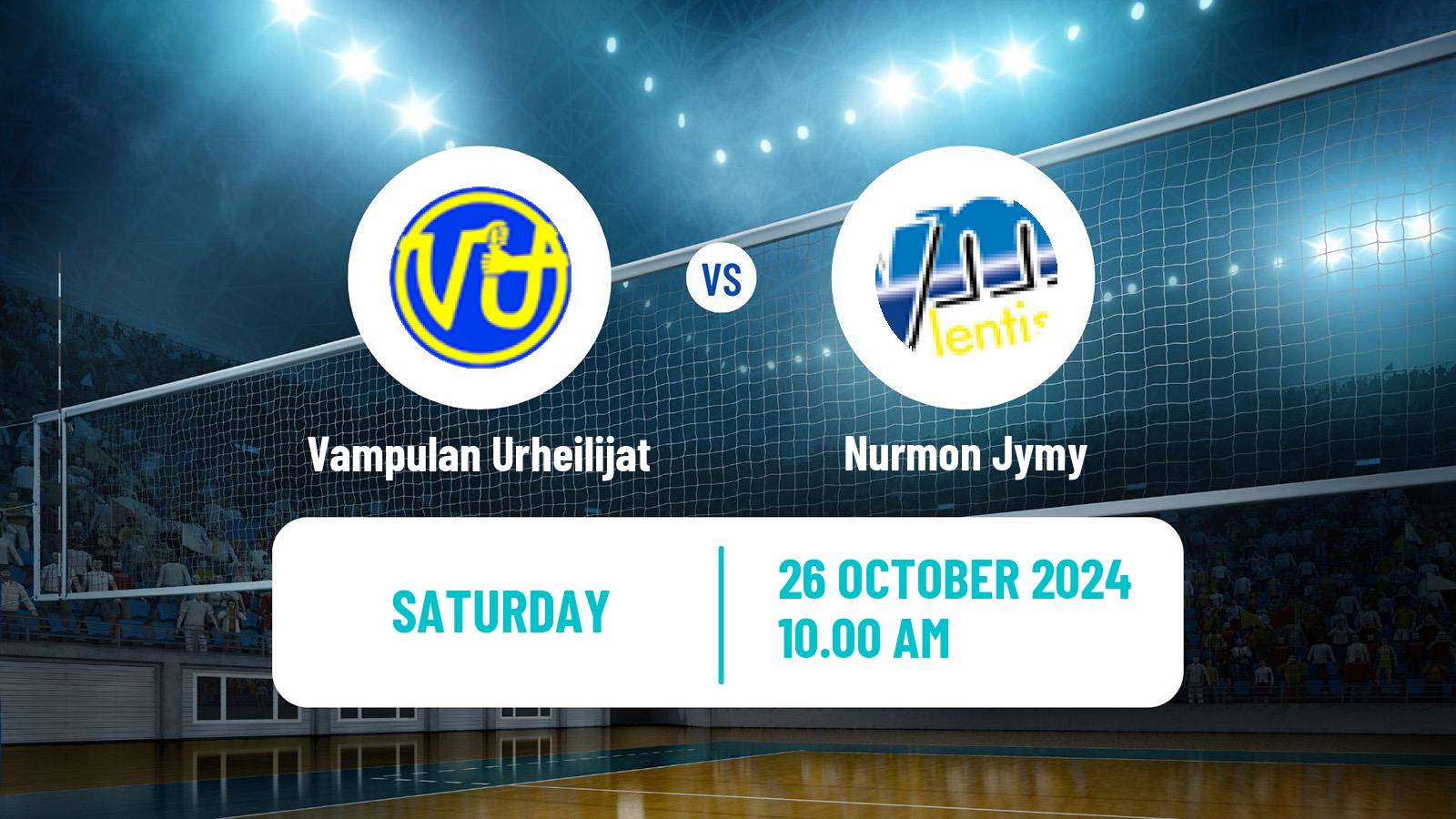 Volleyball Finnish Mestaruusliiga Volleyball Women Vampulan Urheilijat - Nurmon Jymy