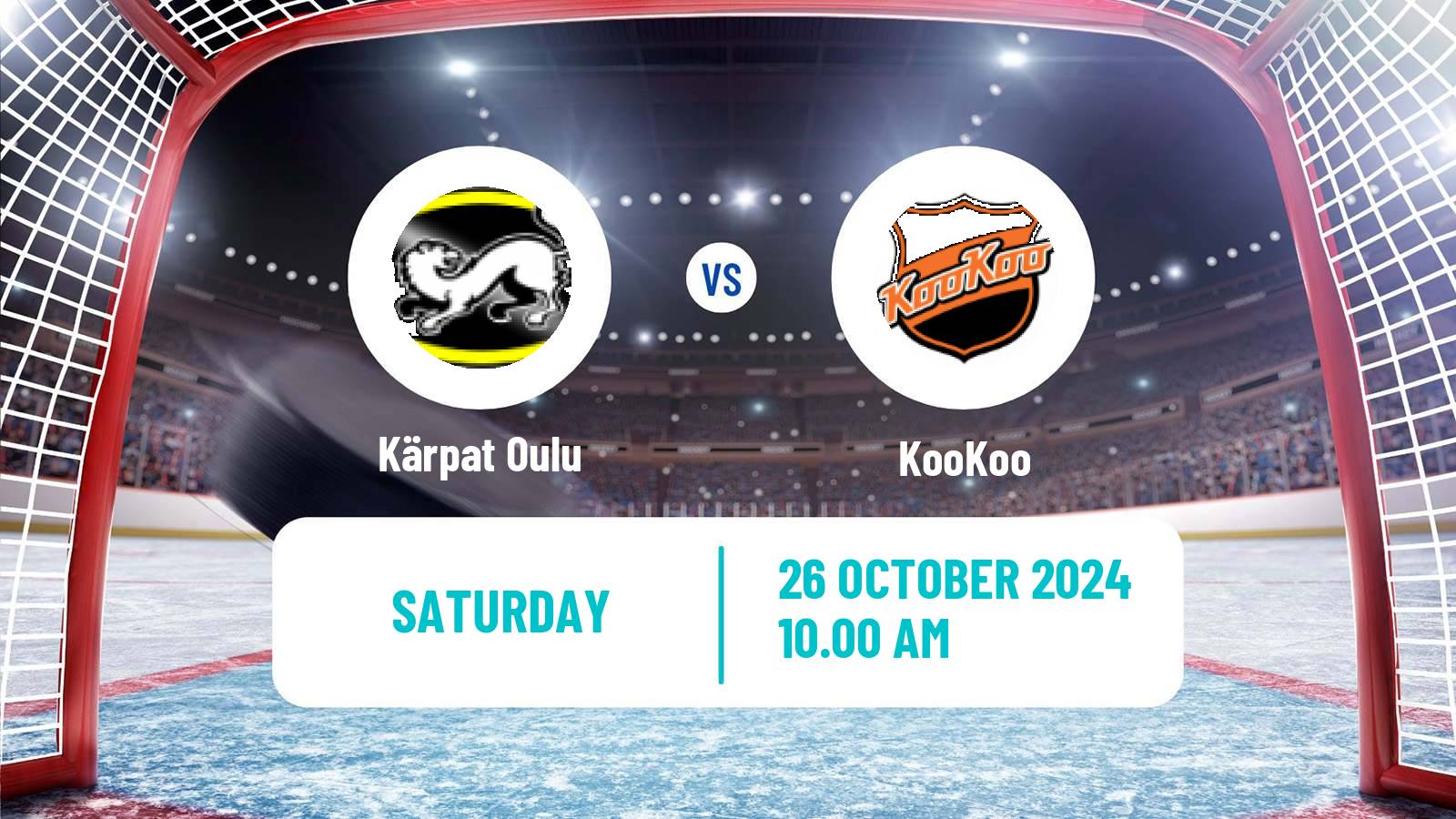 Hockey Finnish SM-liiga Kärpät - KooKoo