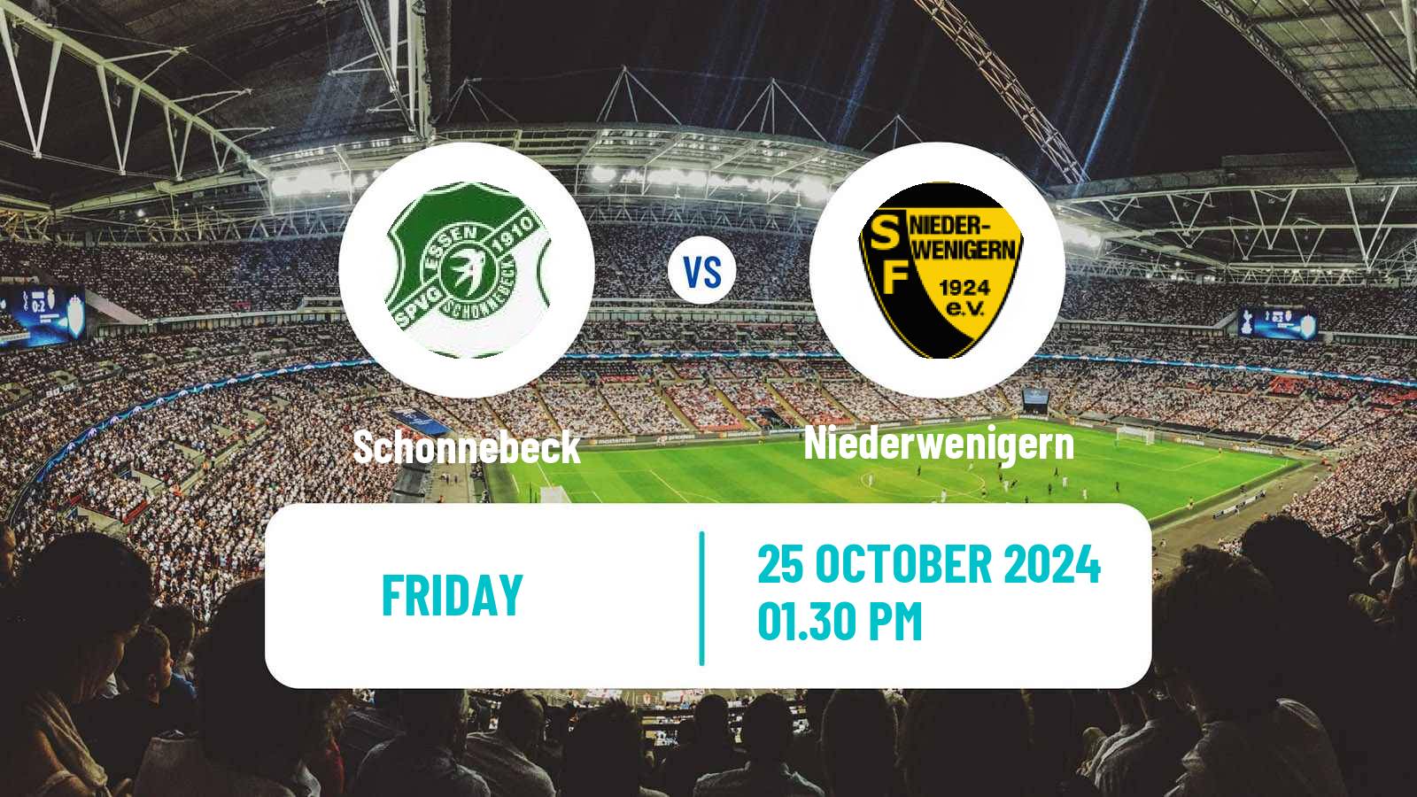 Soccer German Oberliga Niederrhein Schonnebeck - Niederwenigern