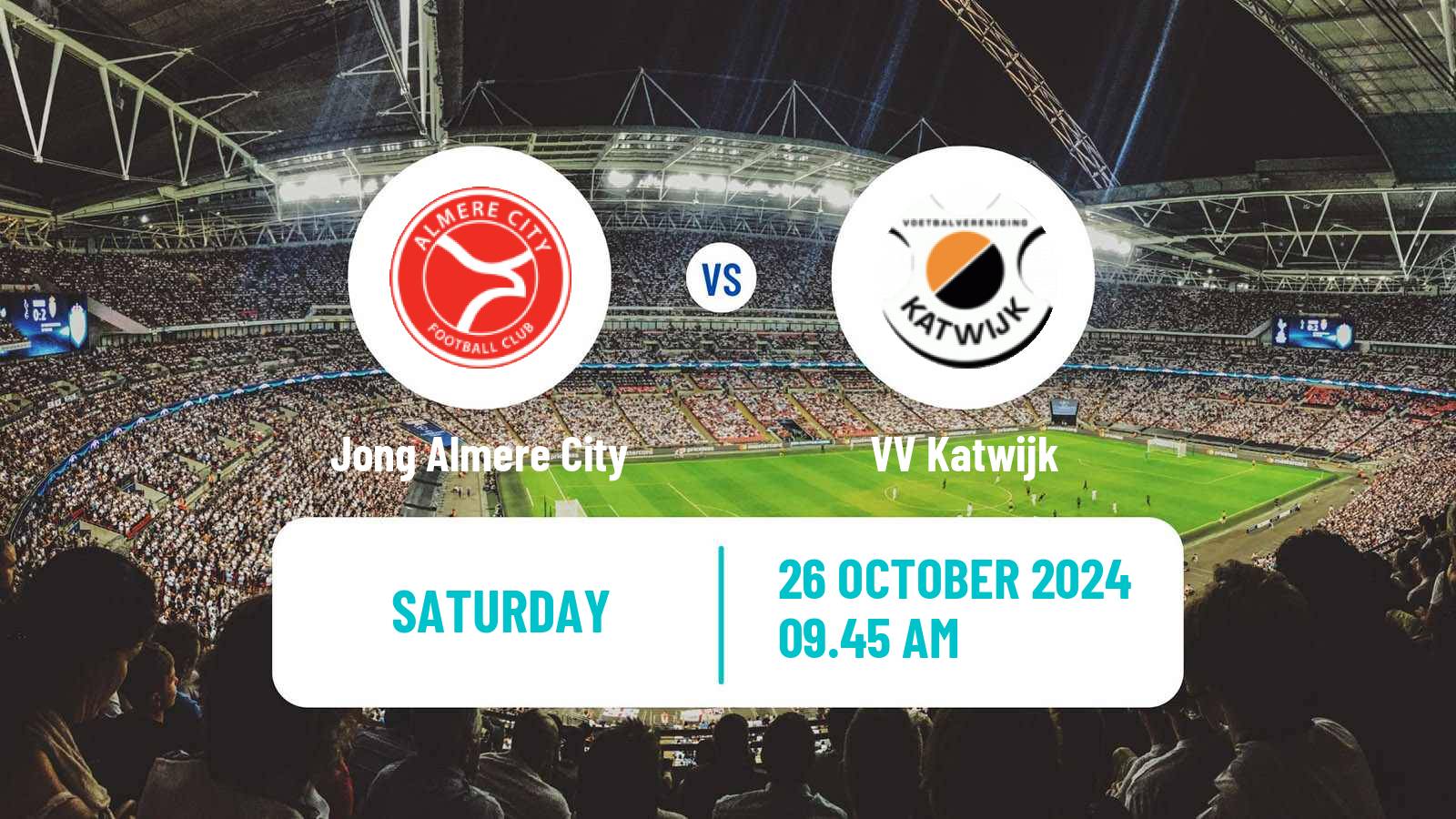 Soccer Dutch Tweede Divisie Jong Almere City - Katwijk