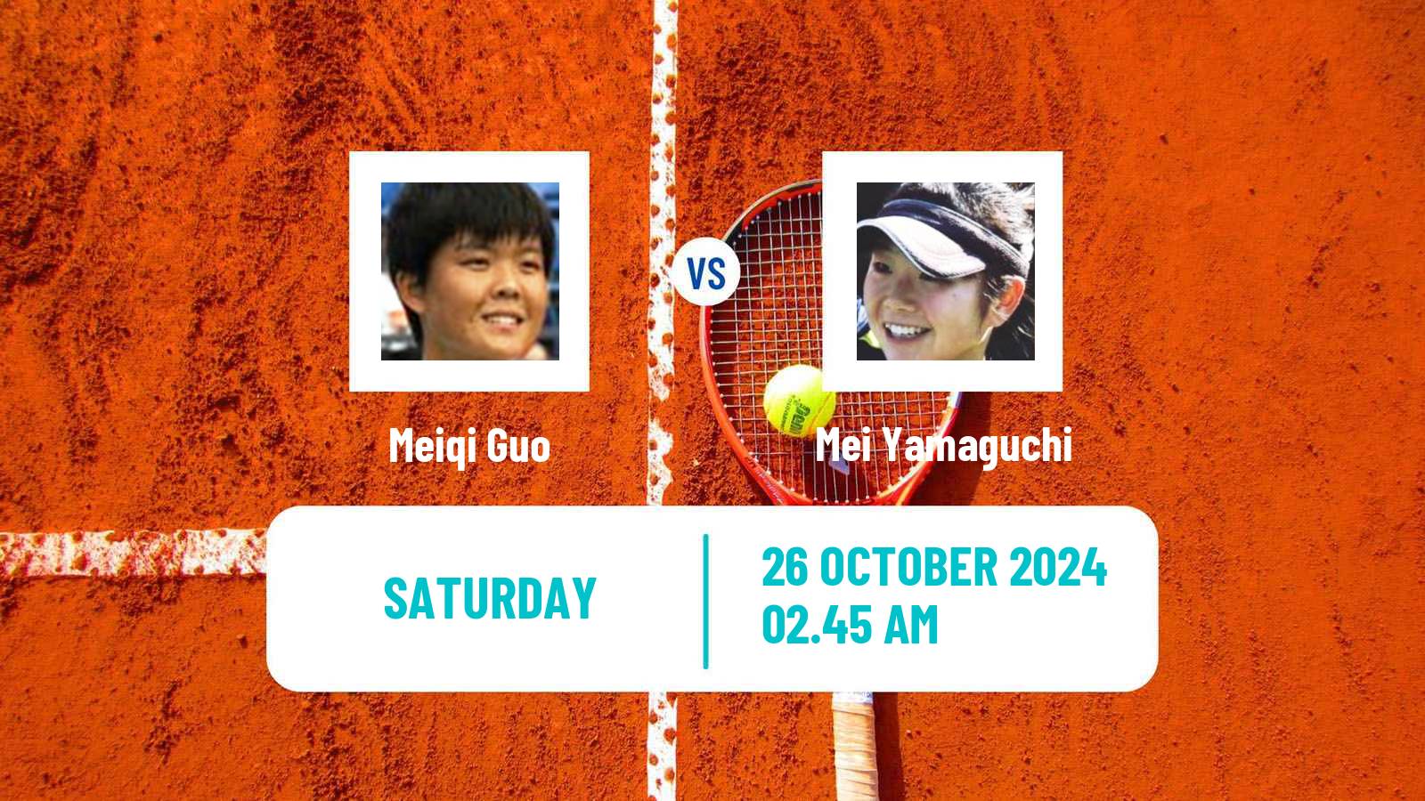 Tennis WTA Hong Kong Meiqi Guo - Mei Yamaguchi