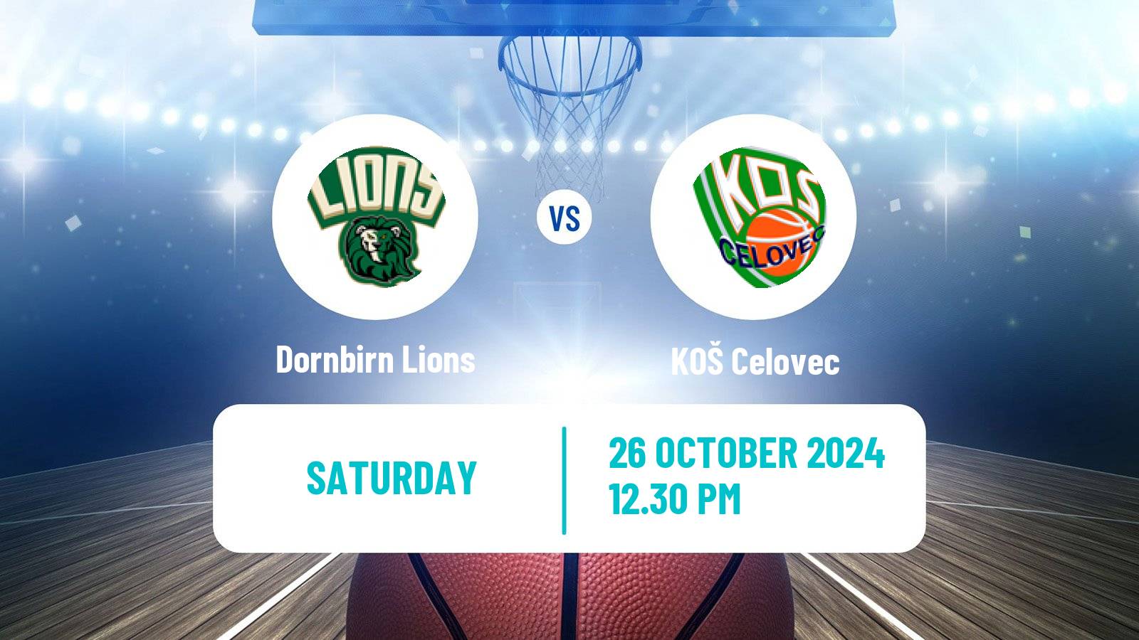 Basketball Austrian Zweite Liga Basketball Dornbirn Lions - Celovec