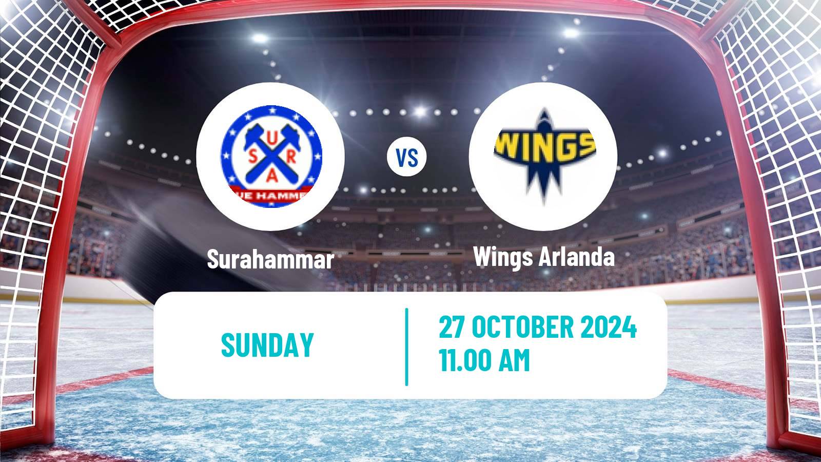 Hockey Swedish HockeyEttan Ostra Surahammar - Wings Arlanda