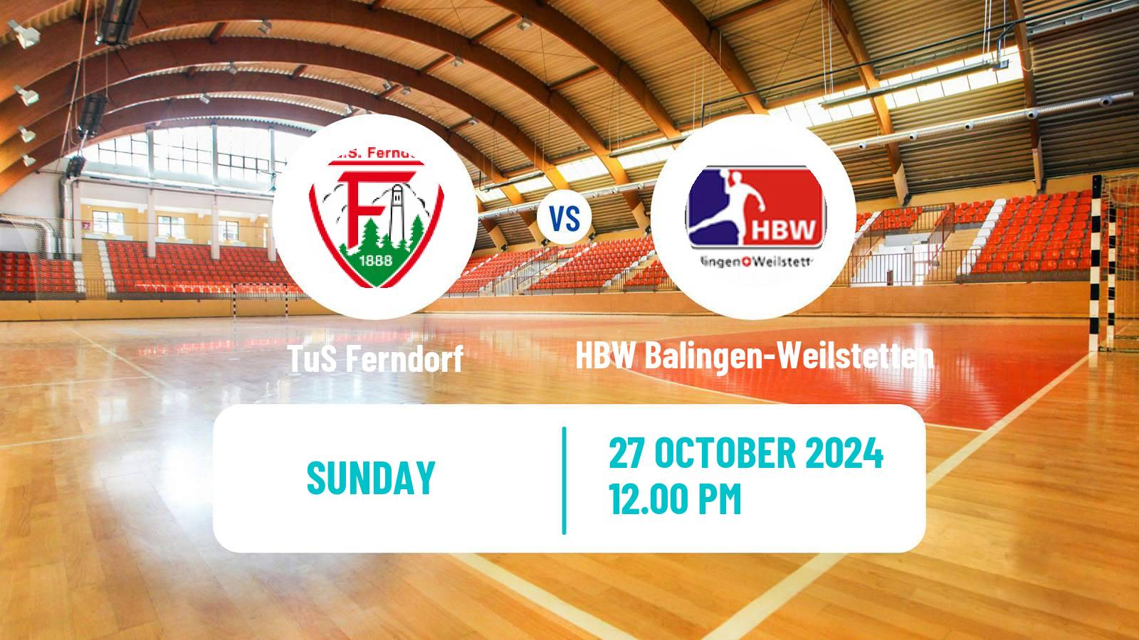 Handball German 2 Bundesliga Handball Ferndorf - HBW Balingen-Weilstetten