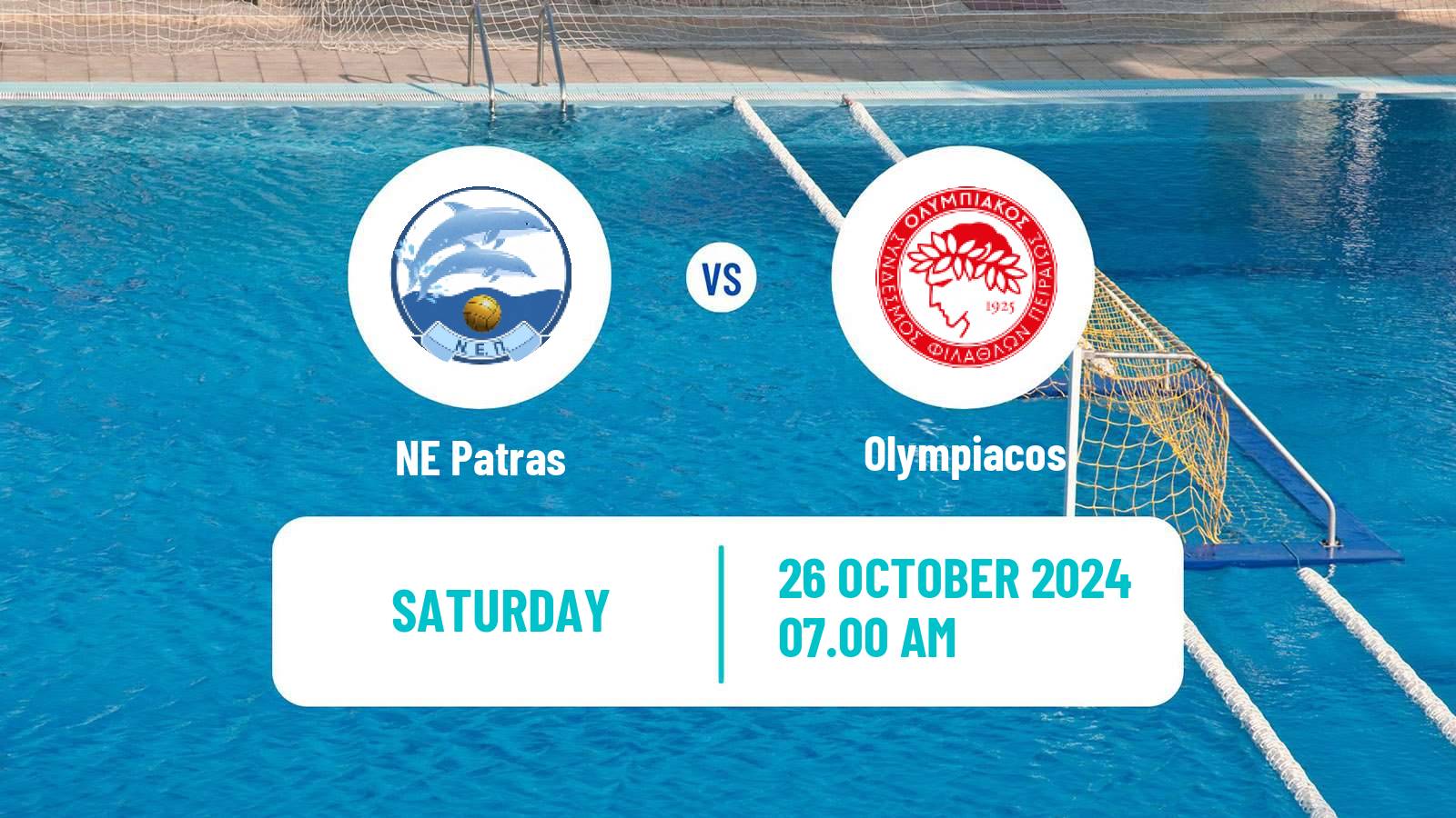 Water polo Greek A1 Water Polo Patras - Olympiacos