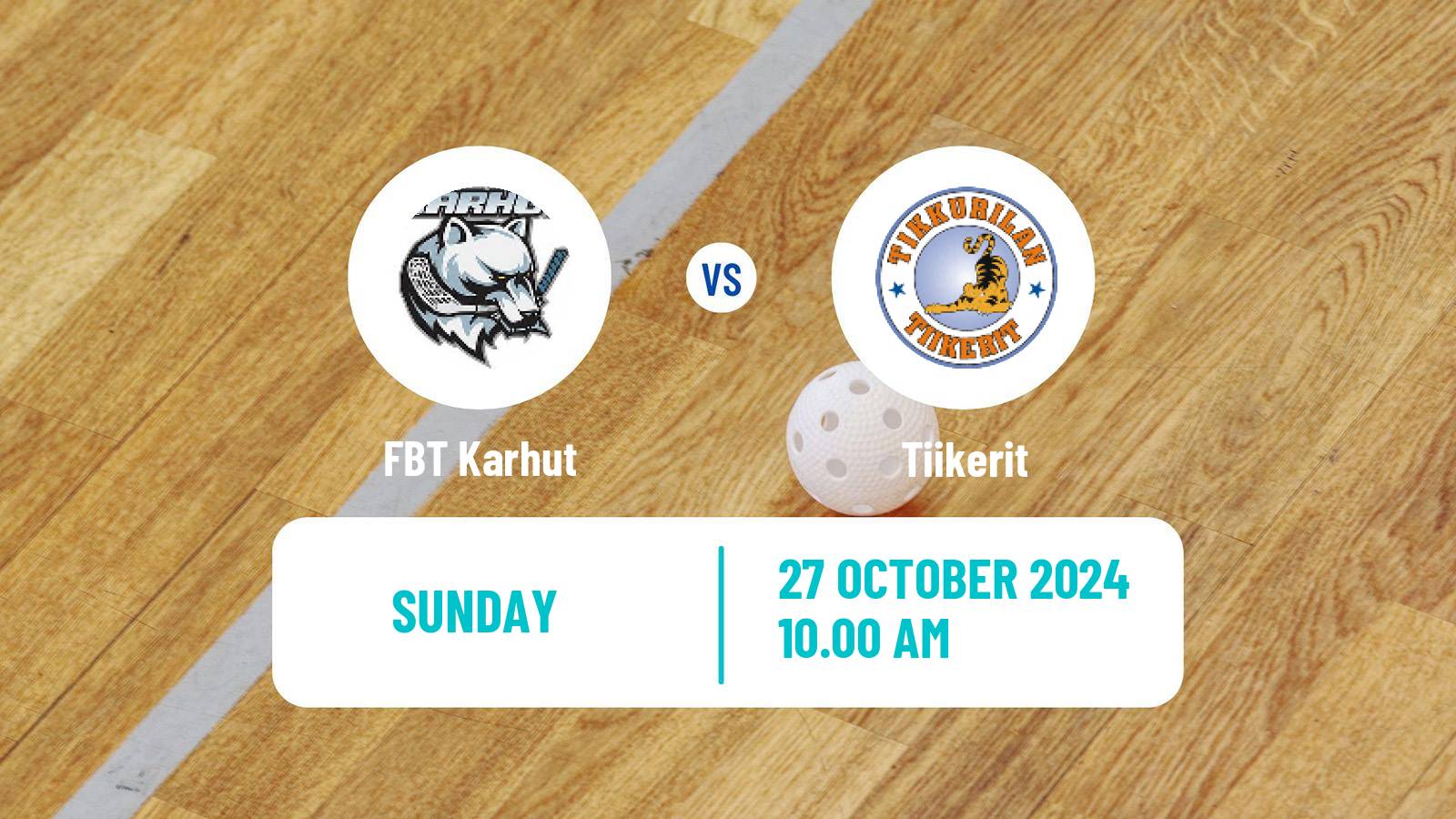 Floorball Finnish Divari Karhut - Tiikerit