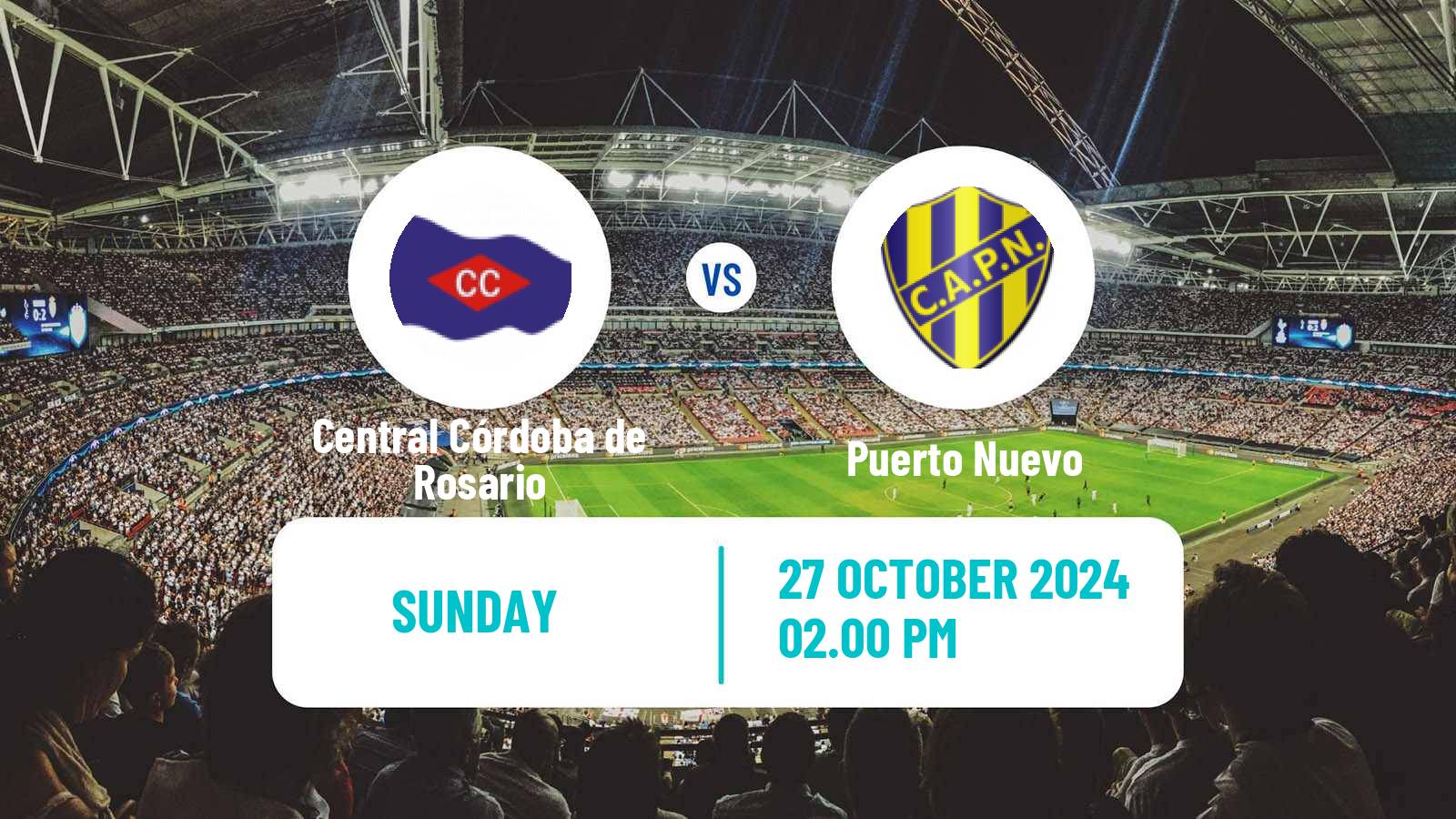 Soccer Argentinian Primera C Central Córdoba de Rosario - Puerto Nuevo