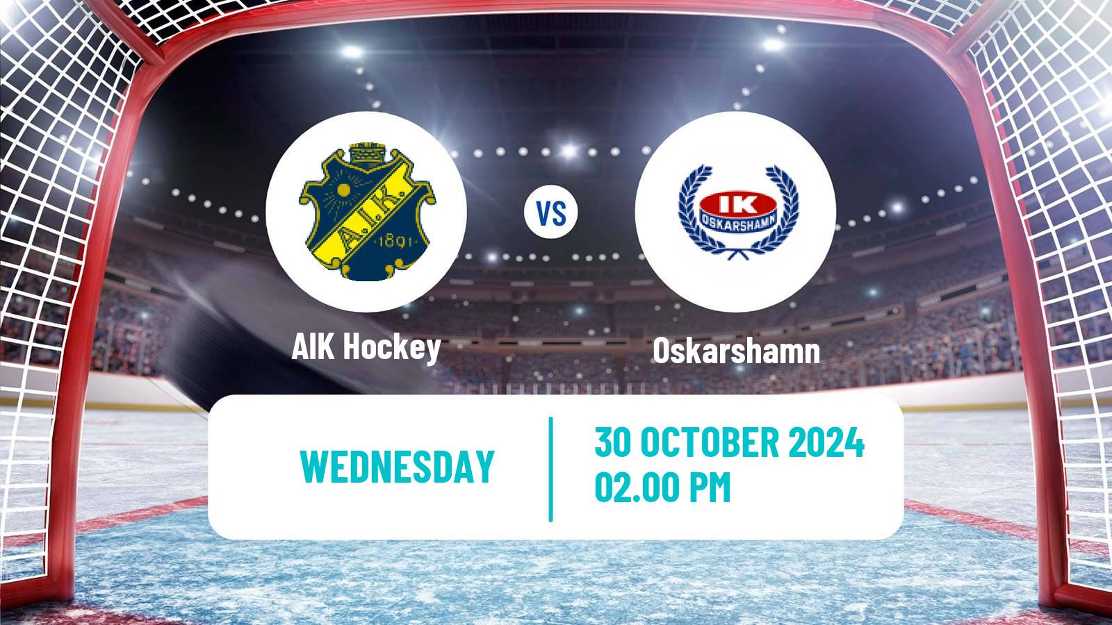 Hockey Swedish Hockey Allsvenskan AIK - Oskarshamn