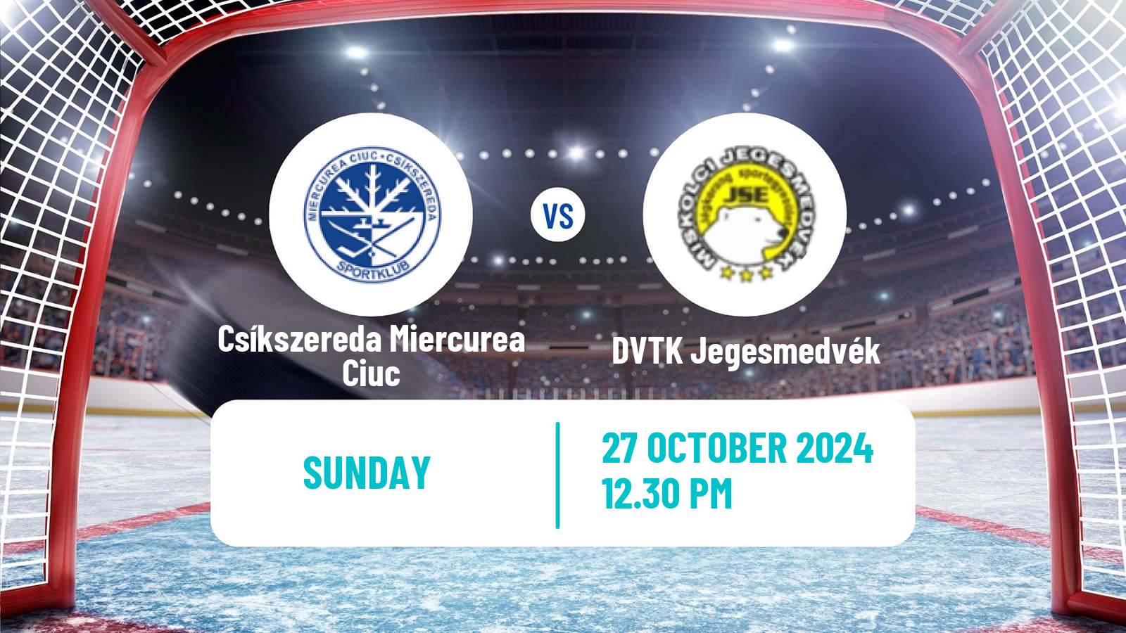 Hockey Hungarian Erste Liga Hockey Csíkszereda Miercurea Ciuc - DVTK Jegesmedvék