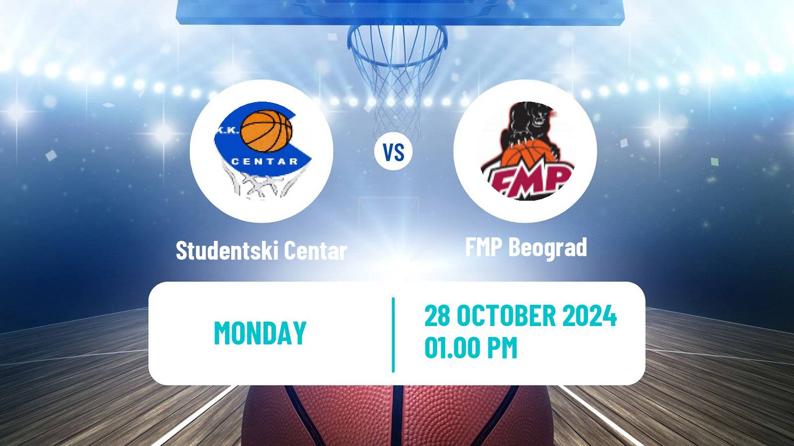 Basketball Adriatic League Studentski Centar - FMP Beograd