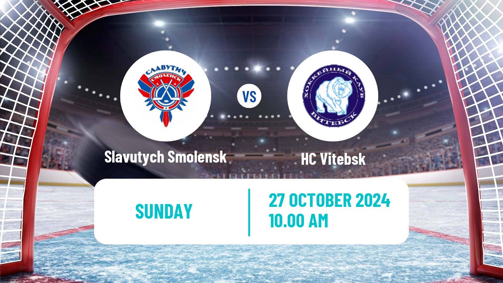 Hockey Belarusian Extraleague Slavutych Smolensk - Vitebsk