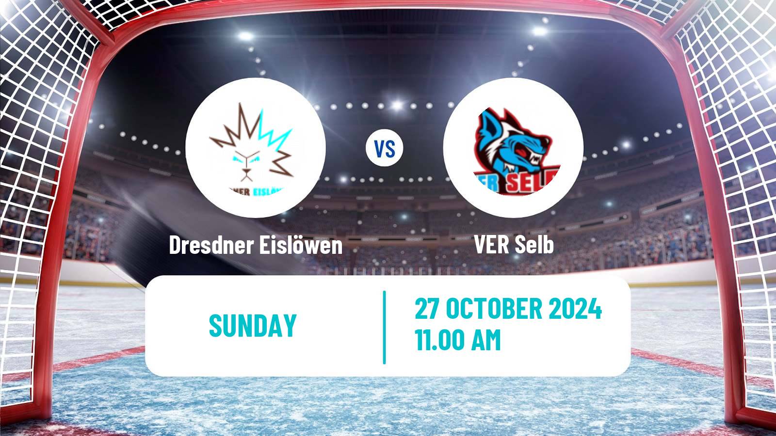 Hockey German DEL2 Dresdner Eislöwen - VER Selb