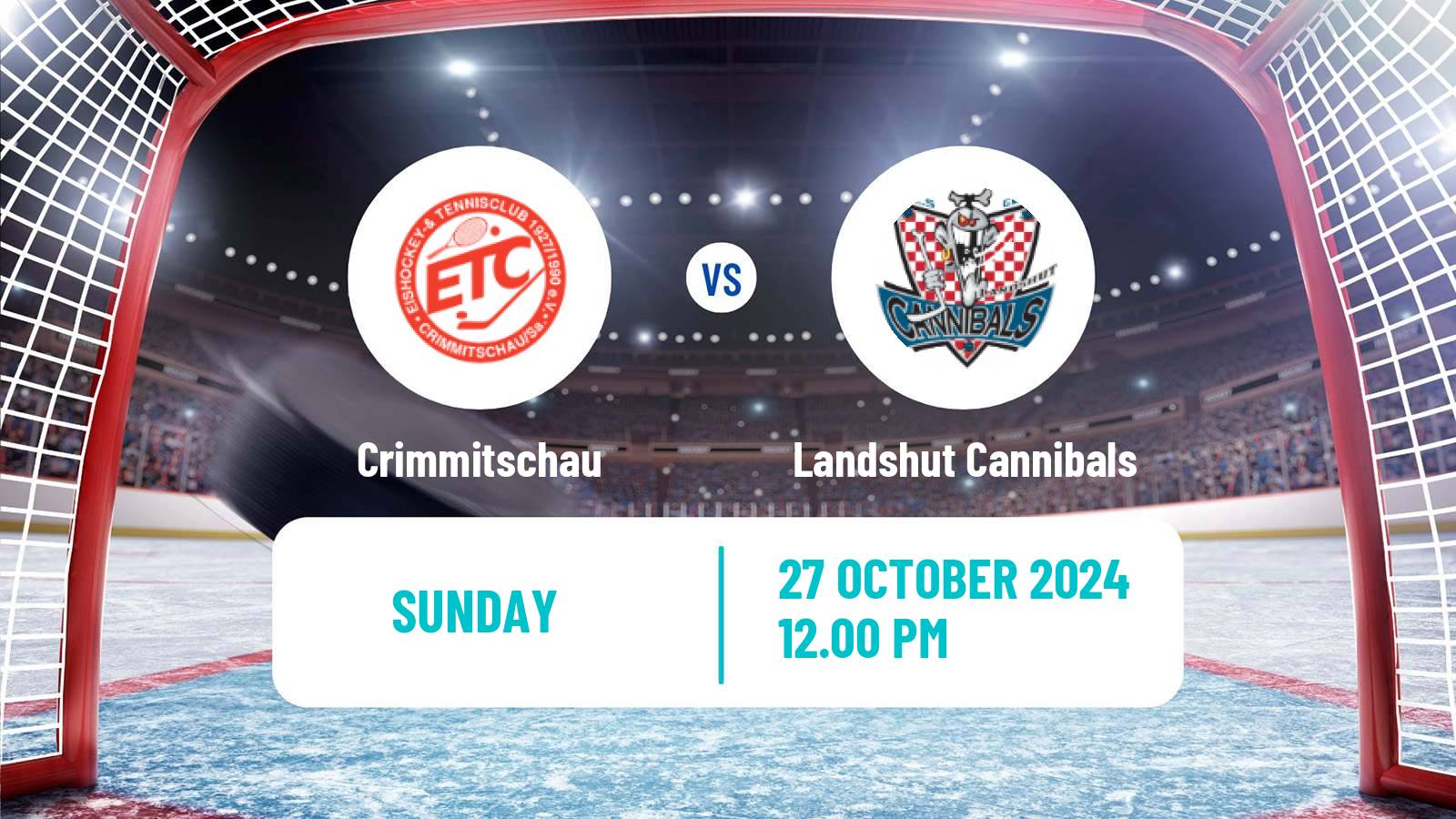 Hockey German DEL2 Crimmitschau - Landshut Cannibals