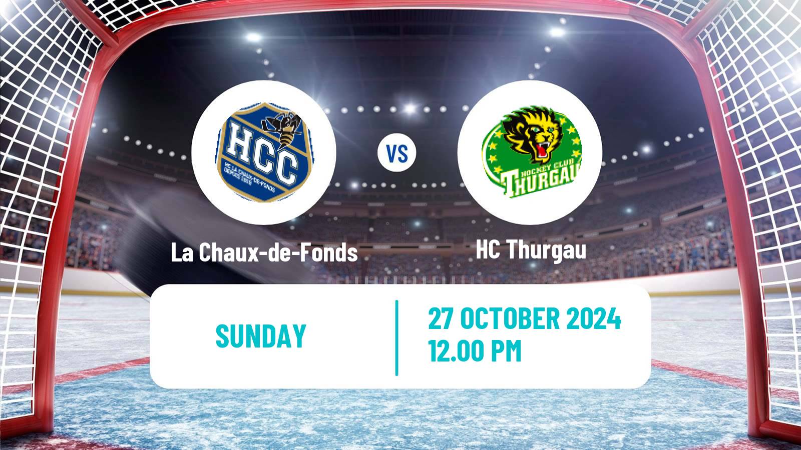 Hockey Swiss League Hockey La Chaux-de-Fonds - Thurgau