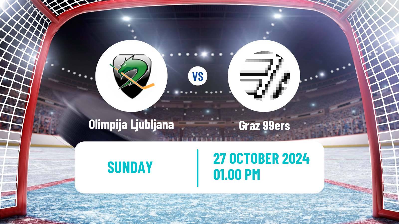 Hockey Austrian Ice Hockey League Olimpija Ljubljana - Graz 99ers