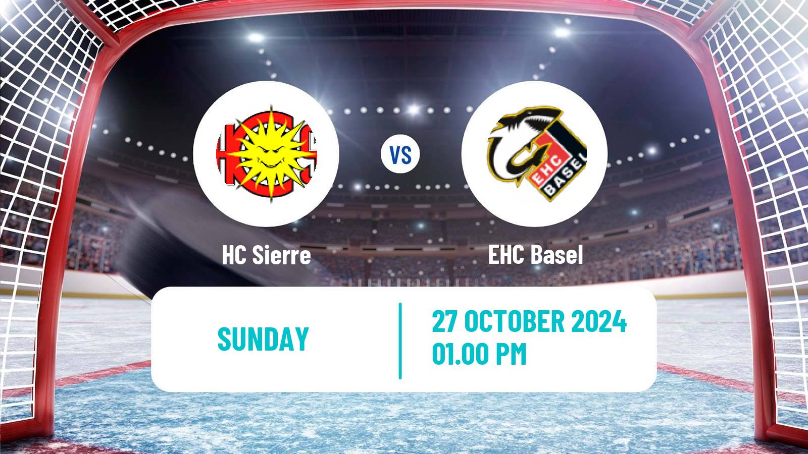 Hockey Swiss League Hockey Sierre - EHC Basel