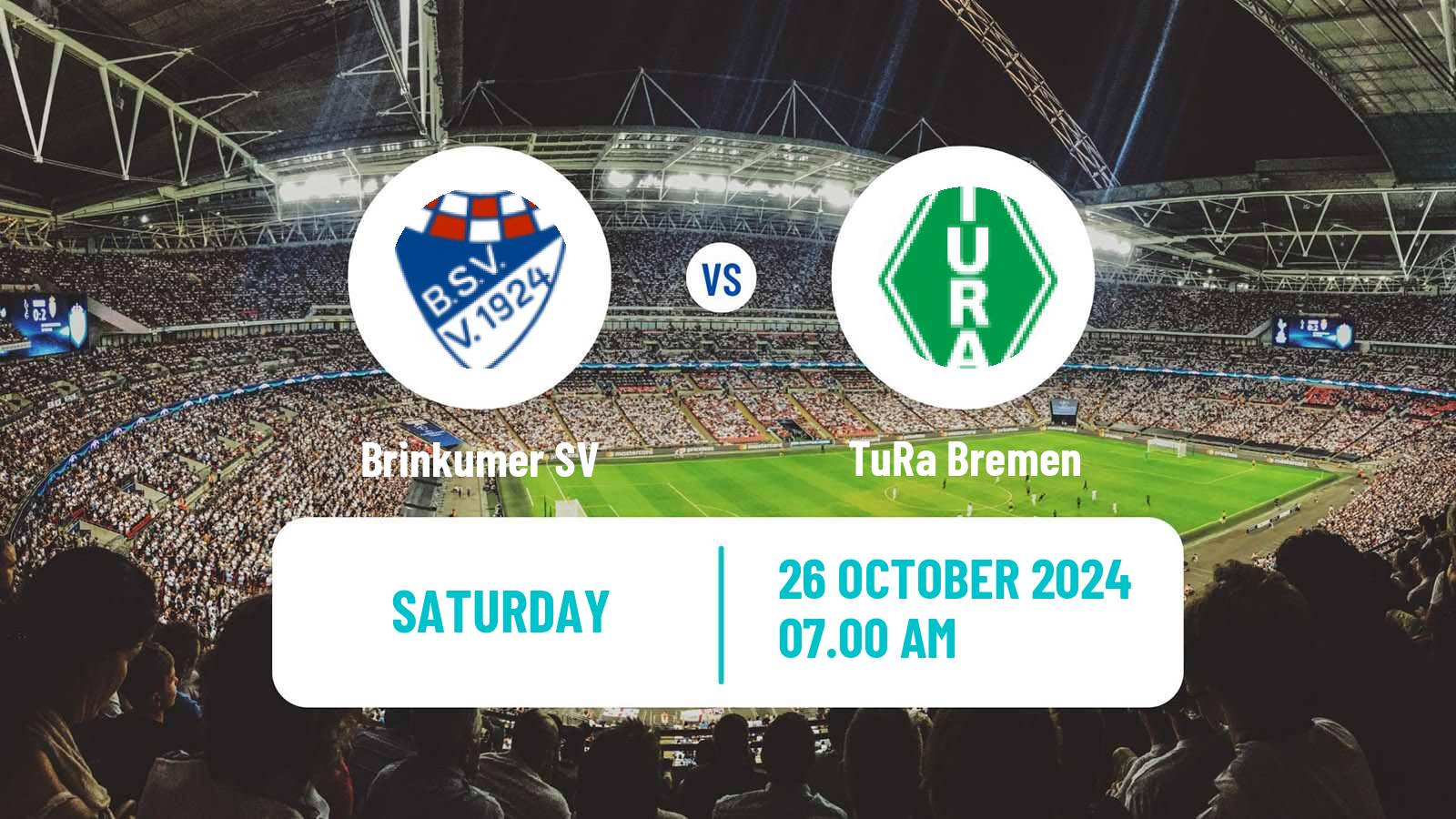 Soccer German Oberliga Bremen Brinkumer - TuRa Bremen