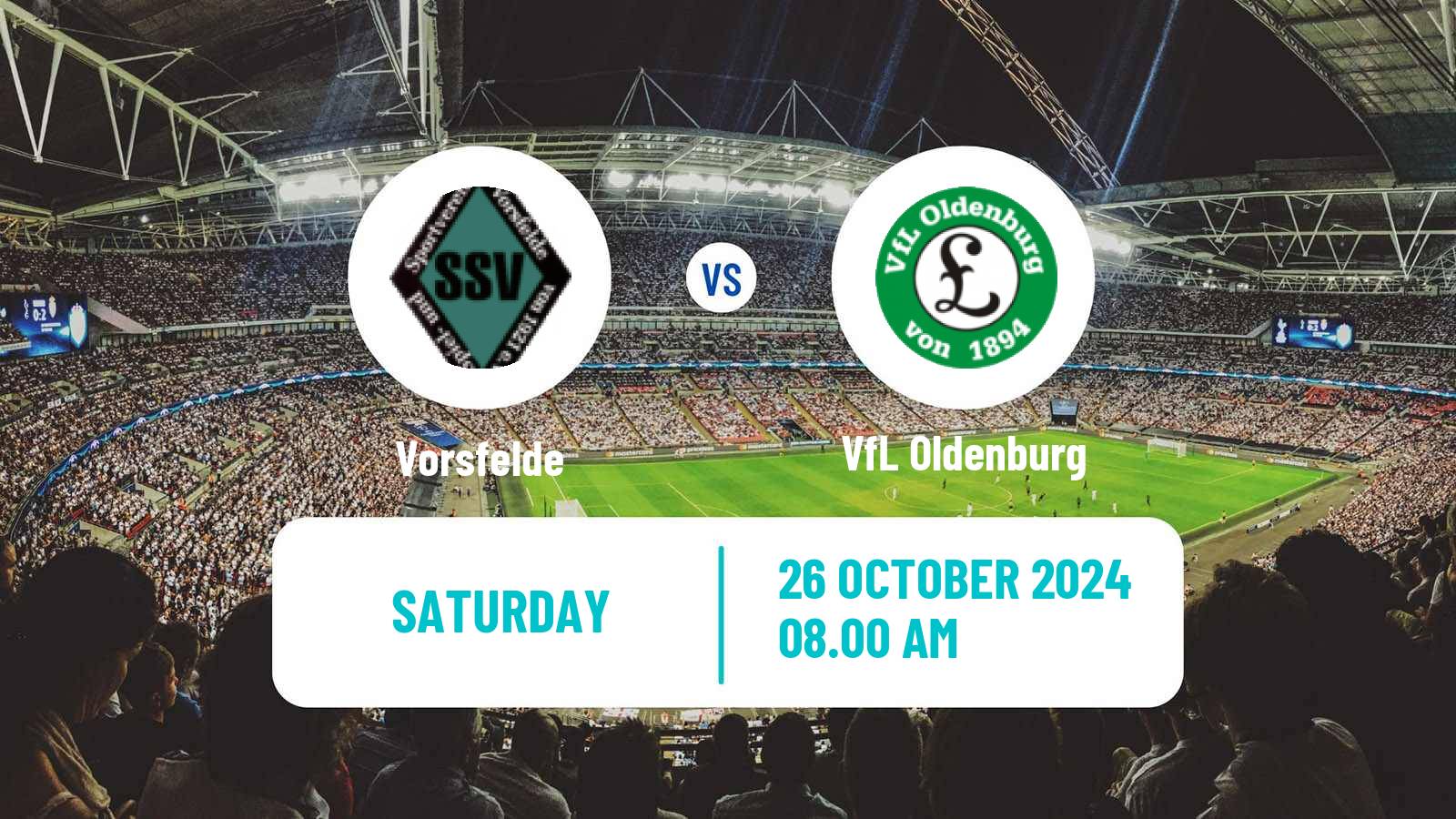 Soccer German Oberliga Niedersachsen Vorsfelde - VfL Oldenburg