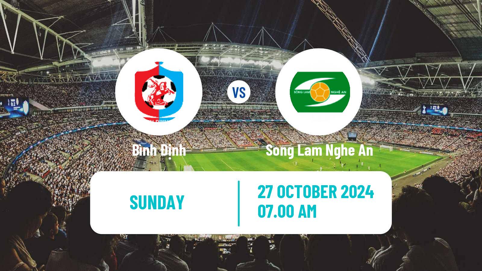 Soccer Vietnamese V League 1 Bình Định - Song Lam Nghe An