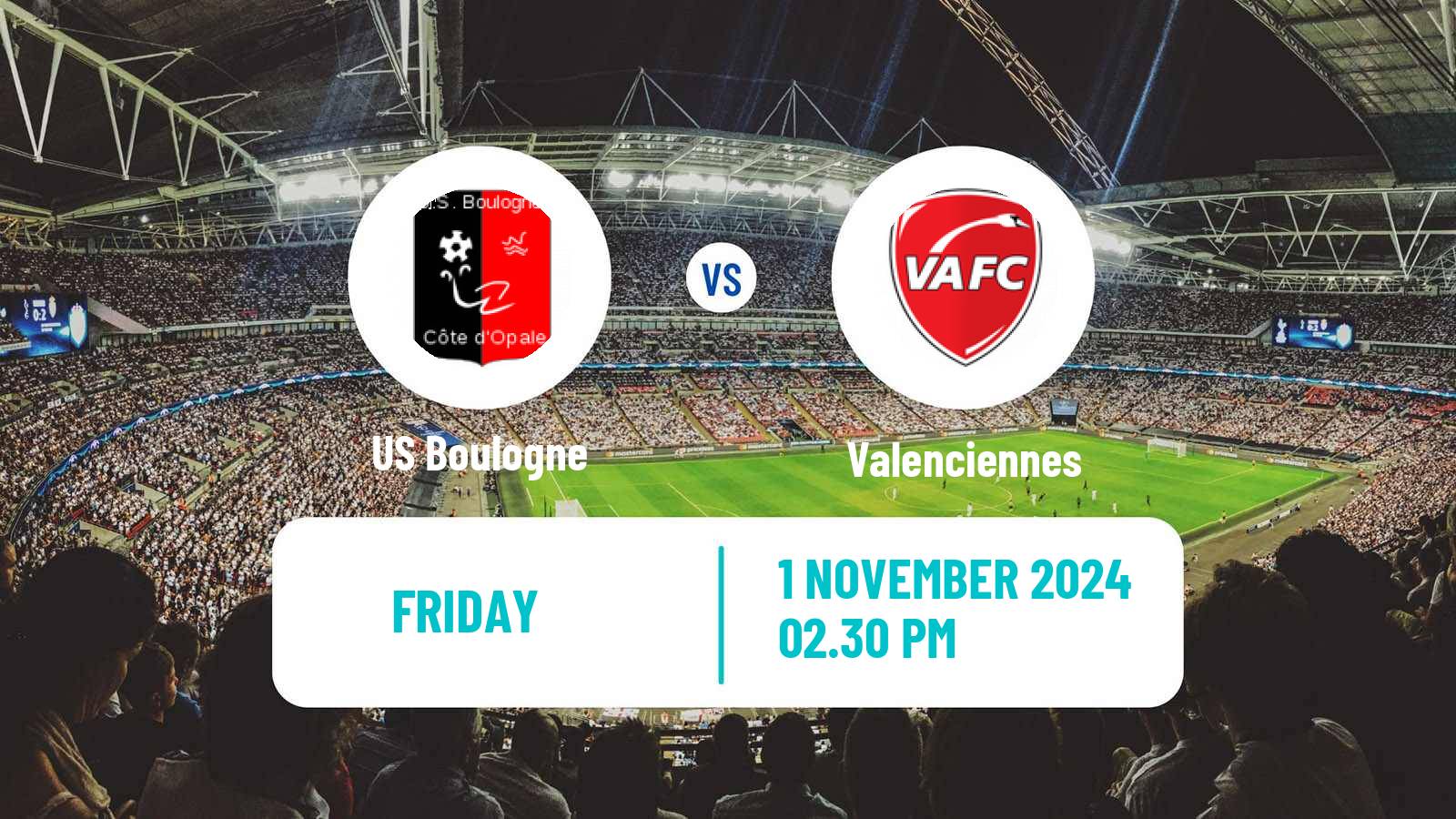 Soccer French National League Boulogne - Valenciennes