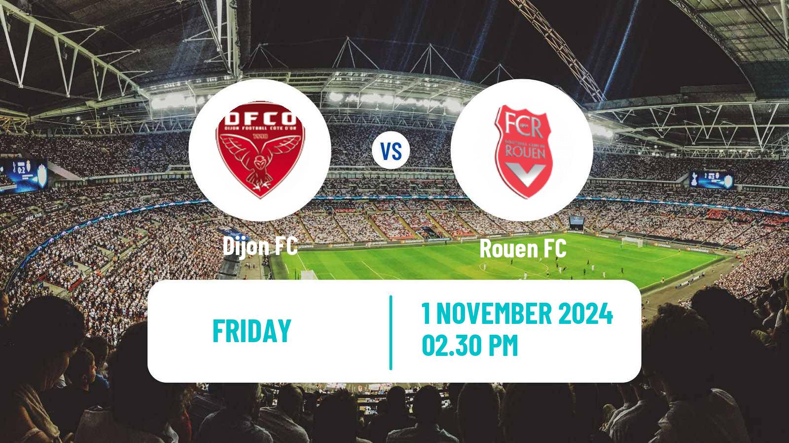 Soccer French National League Dijon - Rouen FC