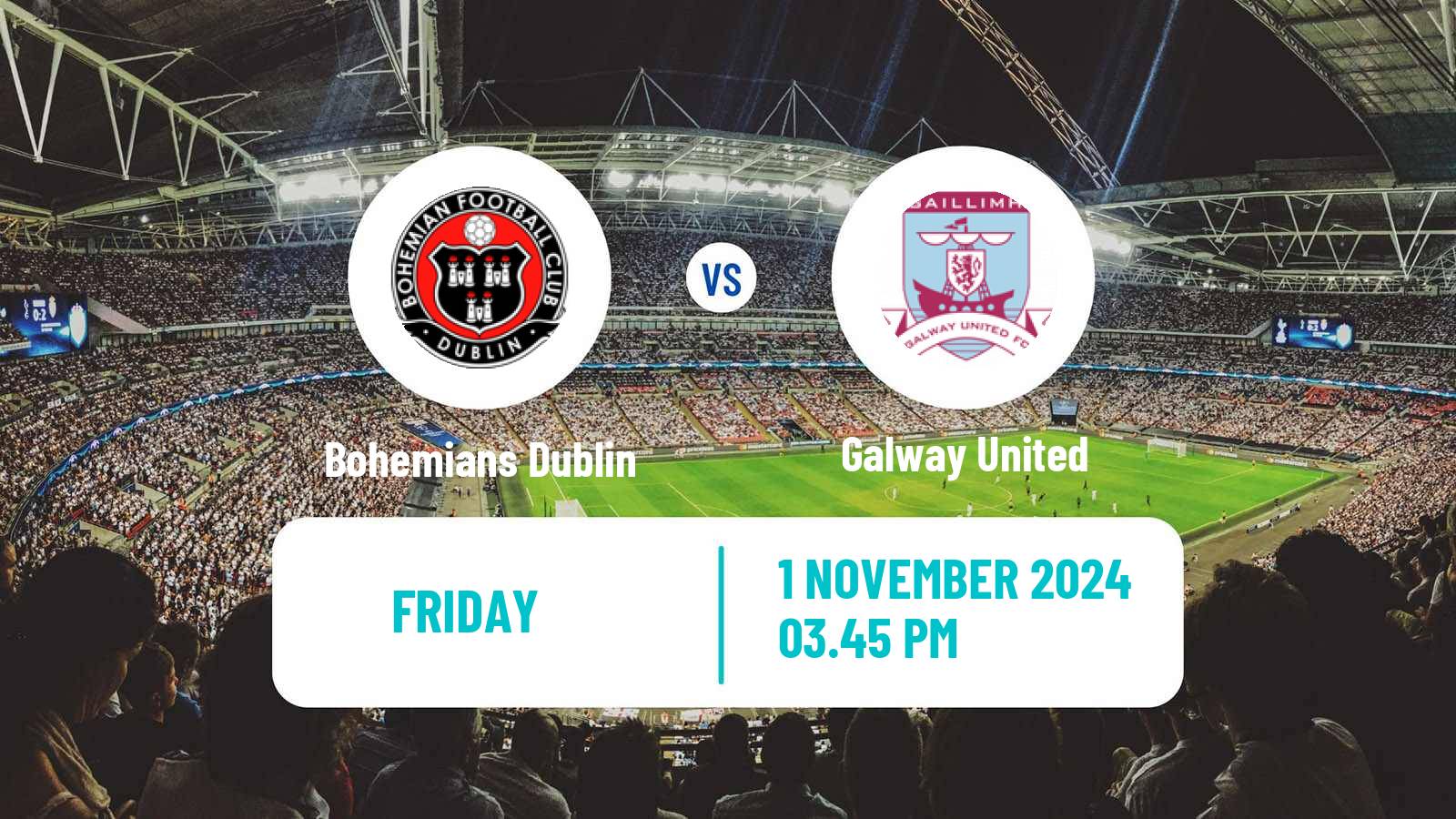 Soccer Irish Premier Division Bohemians Dublin - Galway United