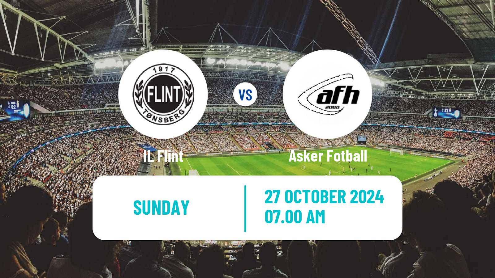 Soccer Norwegian Division 3 - Group 3 Flint - Asker Fotball