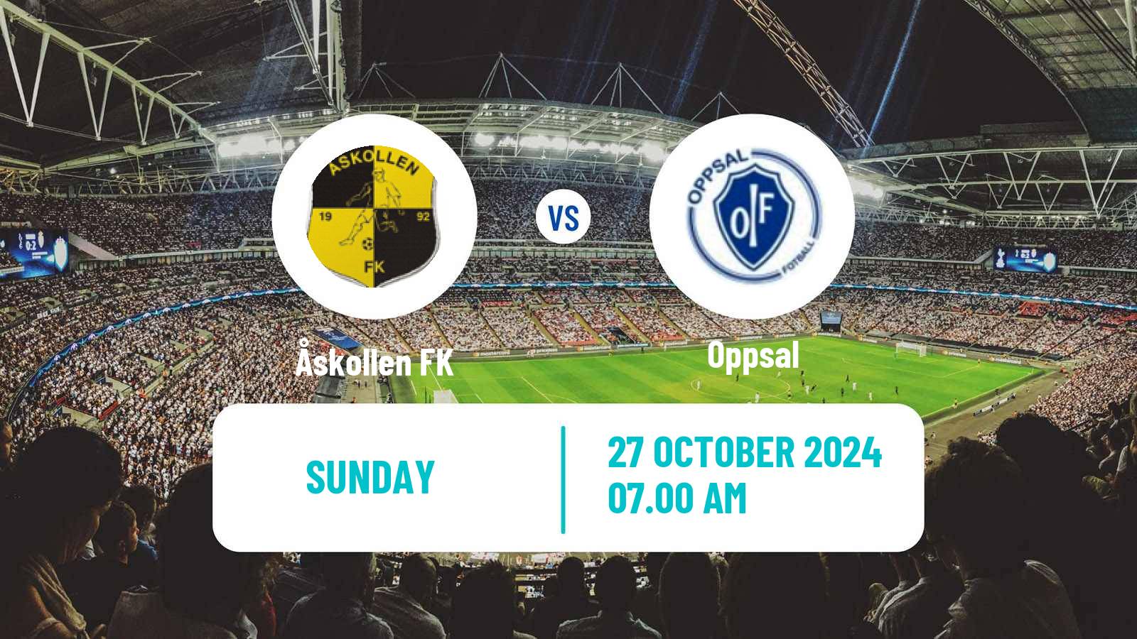 Soccer Norwegian Division 3 - Group 3 Åskollen - Oppsal