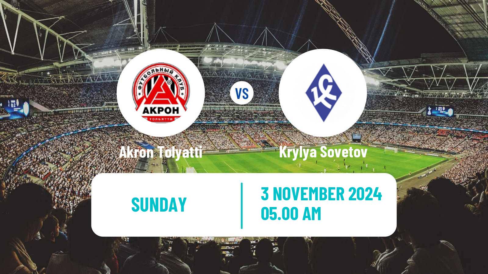 Soccer Russian Premier League Akron Tolyatti - Krylya Sovetov