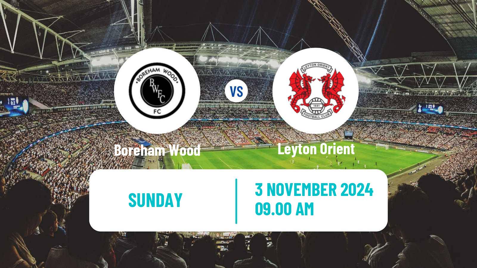 Soccer English FA Cup Boreham Wood - Leyton Orient