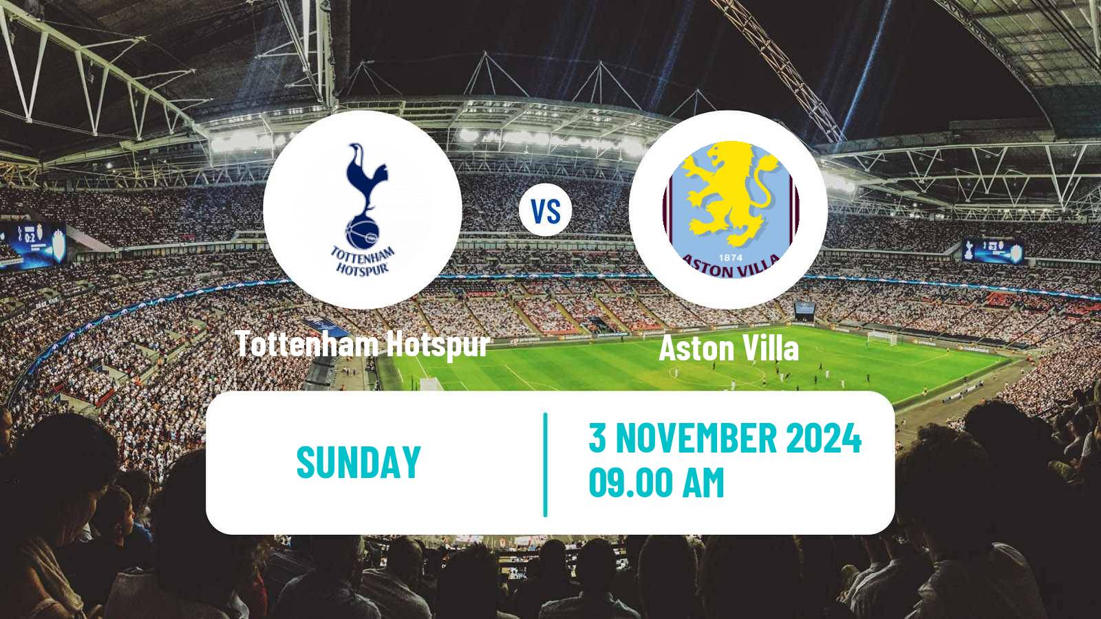 Soccer English Premier League Tottenham Hotspur - Aston Villa