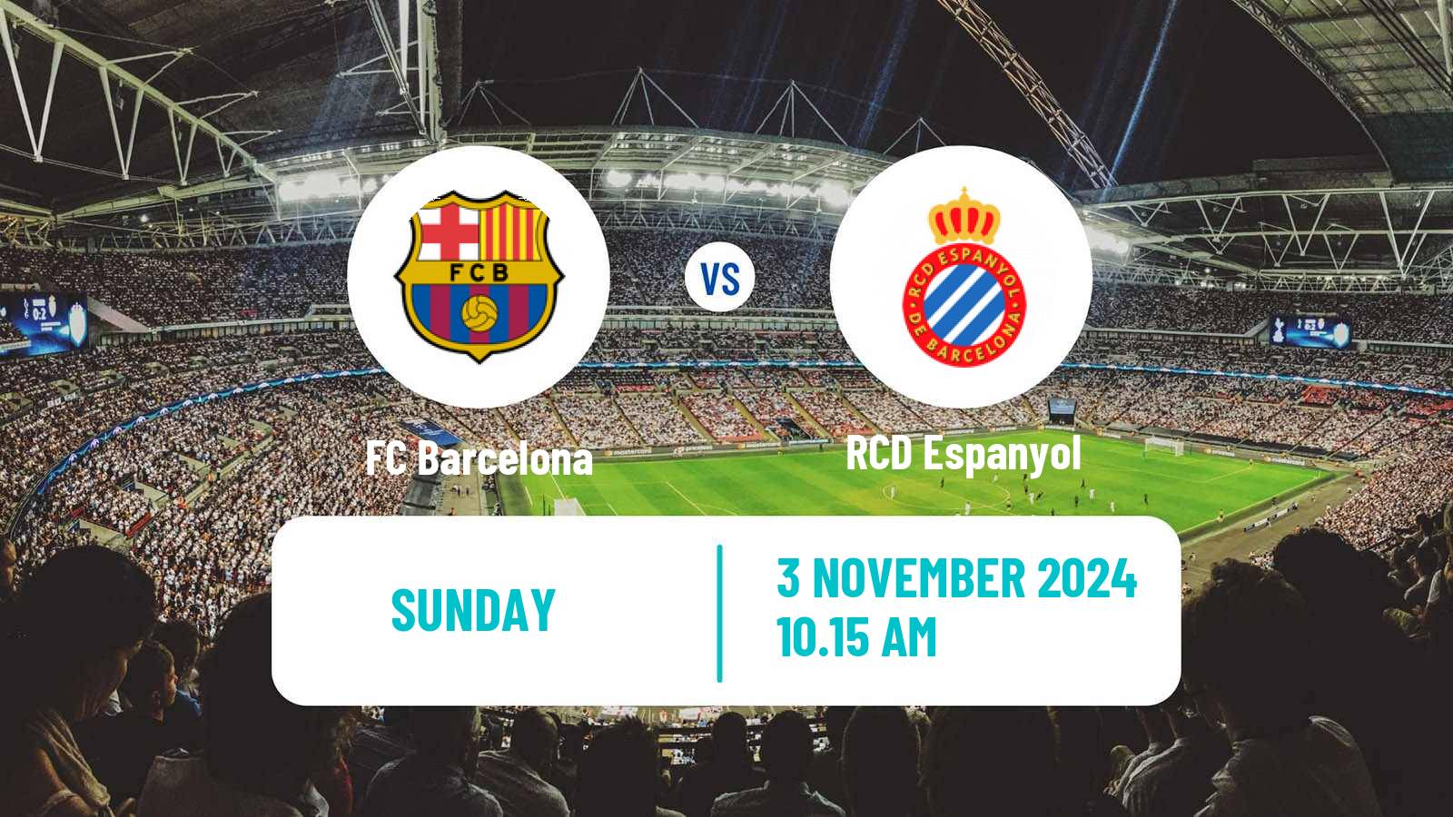 Soccer Spanish LaLiga Barcelona - Espanyol