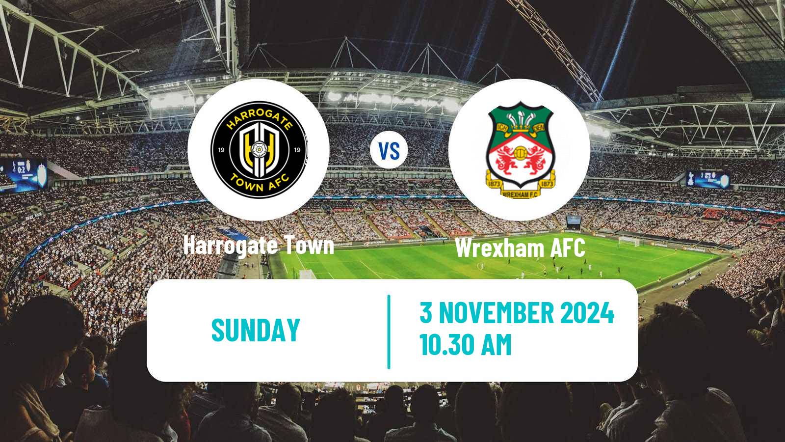 Soccer English FA Cup Harrogate Town - Wrexham