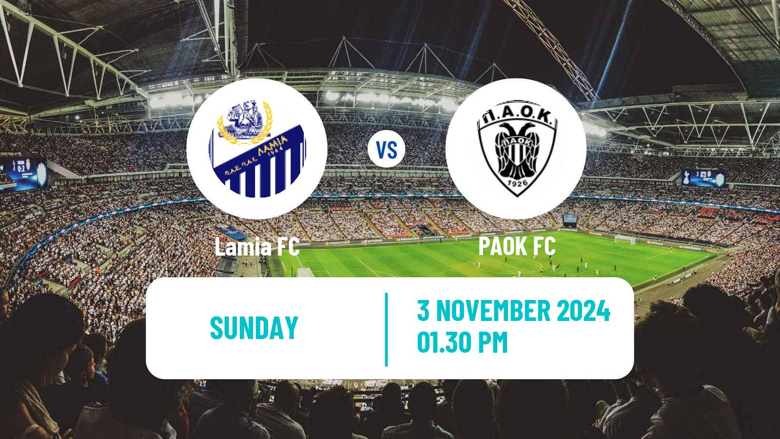 Soccer Greek Super League Lamia - PAOK