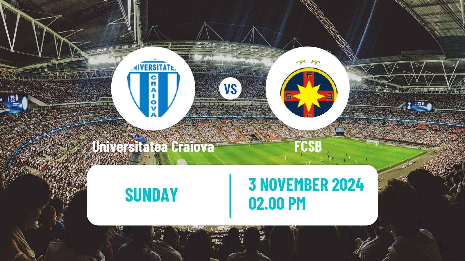 Soccer Romanian Liga 1 Universitatea Craiova - FCSB