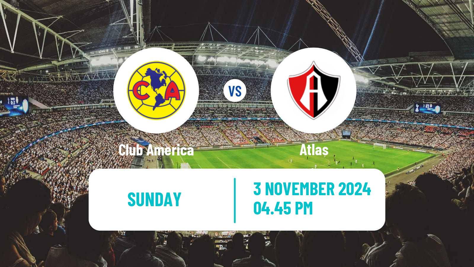 Soccer Mexican Liga MX Women Club America - Atlas