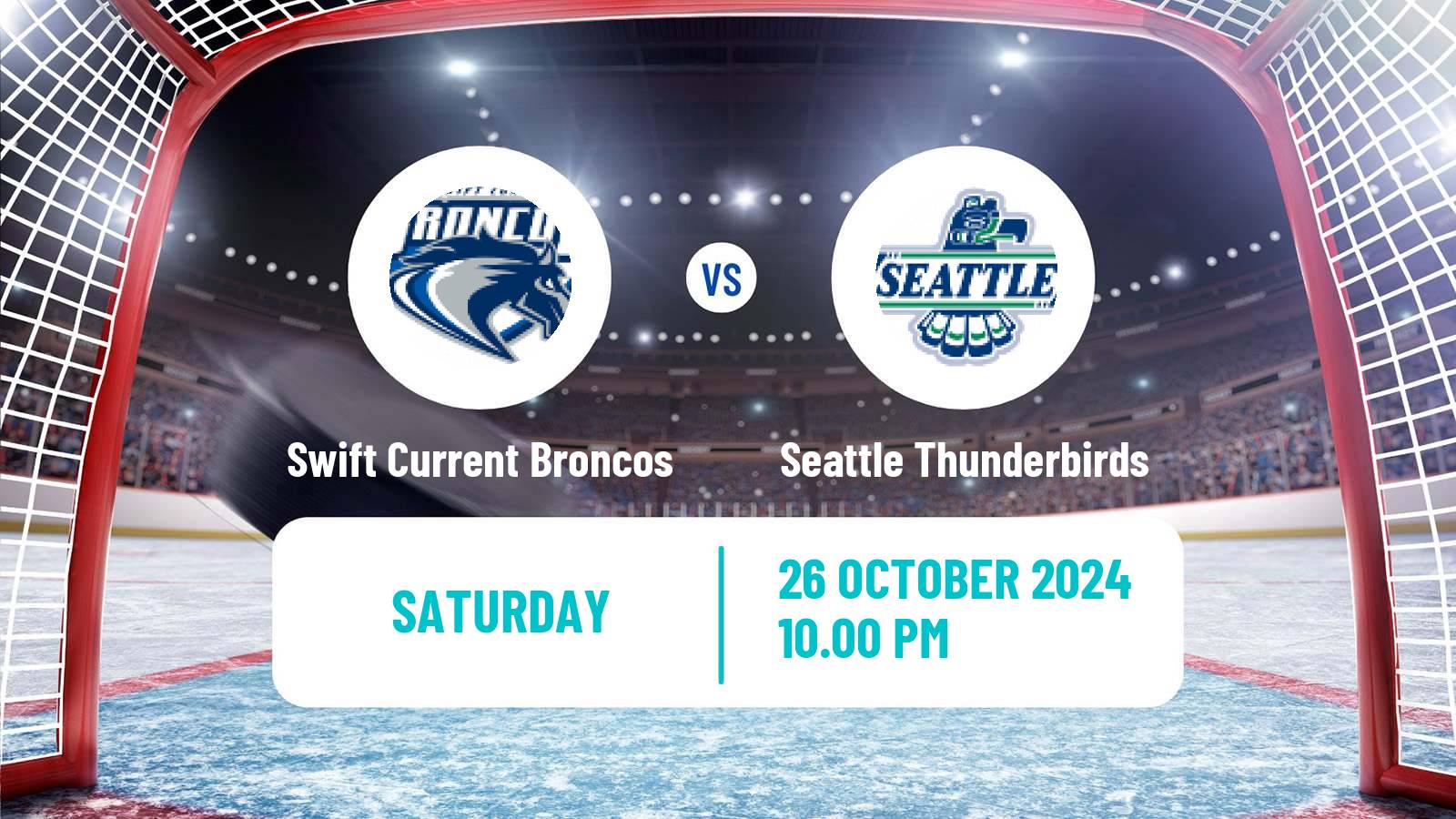 Hockey WHL Swift Current Broncos - Seattle Thunderbirds