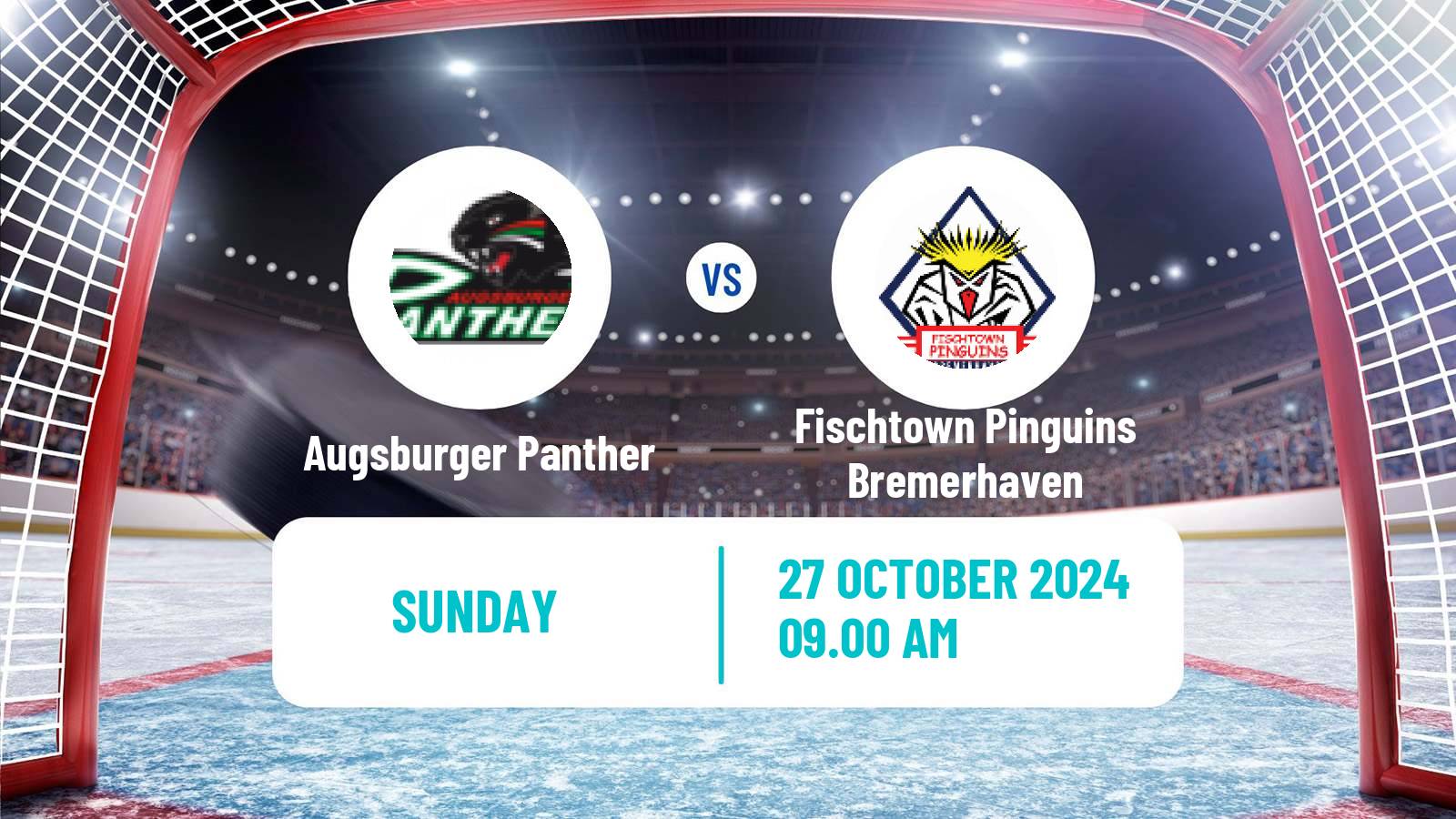 Hockey German Ice Hockey League Augsburger Panther - Fischtown Pinguins Bremerhaven