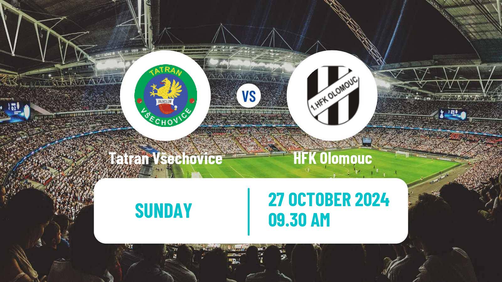 Soccer Czech Division E Tatran Všechovice - HFK Olomouc