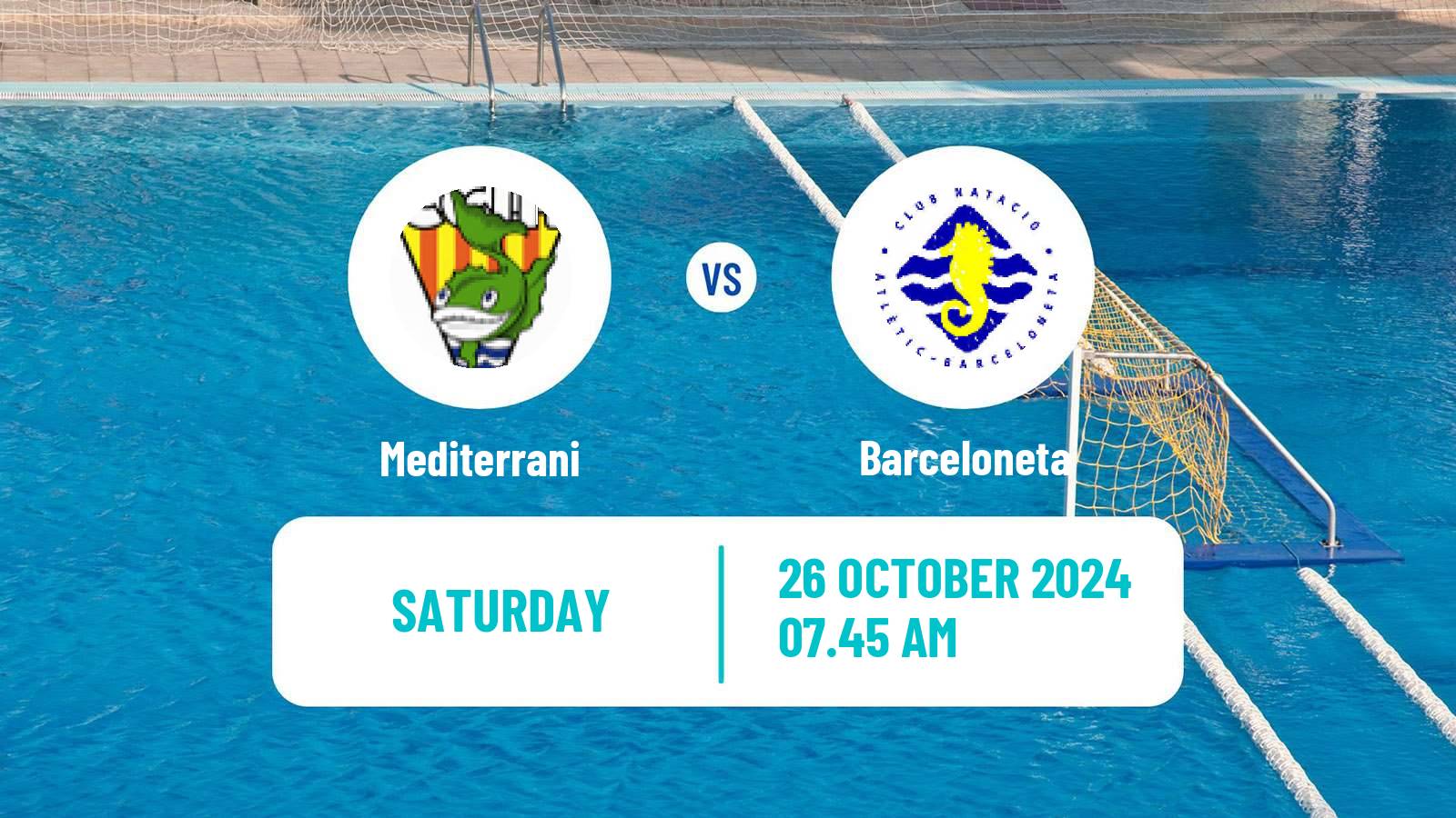 Water polo Spanish Liga Premaat Women Mediterrani - Barceloneta