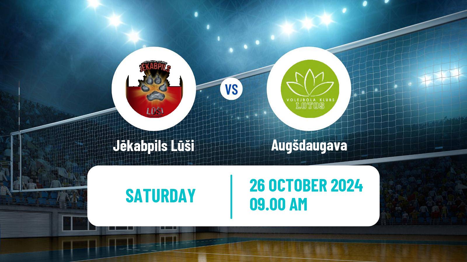 Volleyball Latvian Nacionala Liga Volleyball Jēkabpils Lūši - Augšdaugava