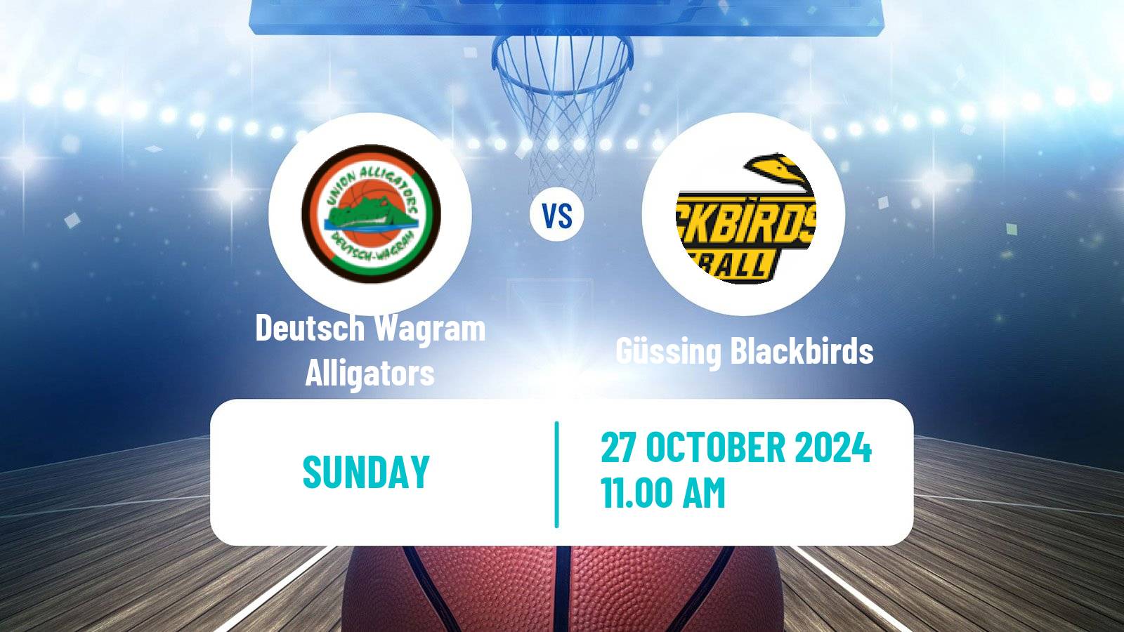 Basketball Austrian Zweite Liga Basketball Deutsch Wagram Alligators - Güssing Blackbirds